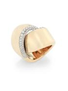 Vhernier Abbraccio Diamond & 18k White Gold Ring