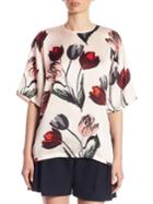 Mother Of Pearl Shirley Floral Silk Top