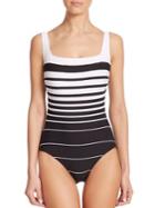 Miraclesuit Swim One-piece Striped Underwire Swimsuit