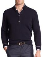 Brunello Cucinelli Splitneck Cashmere Sweater