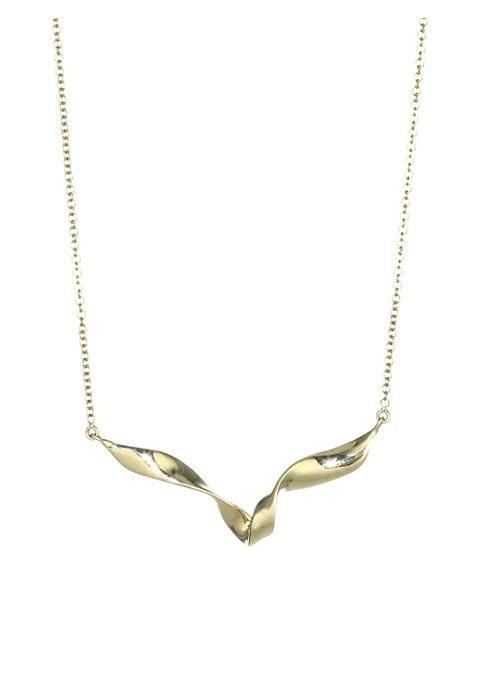 Ippolita Classico 18k Yellow Gold Looped Ribbon Necklace