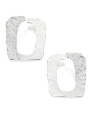 Stephanie Kantis Structure Hammered Drop Earrings