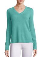 Saks Fifth Avenue Collection Basic Cashmere V-neck Sweater