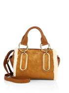 See By Chloe Paige Suede & Shearling Shoulder Bag