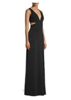Laundry By Shelli Segal Cut Out Crepe Gown