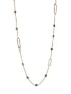Alexis Bittar Crystal-encrusted Mixed Stone Station Necklace