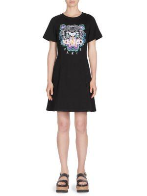 Kenzo Tiger Flare Summer T-shirt Dress