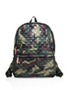 Mz Wallace Metro Camo Quilted Nylon Backpack
