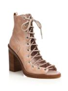 Ann Demeulemeester Lace-up Leather Boots