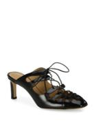 The Row Dixie Leather Lace-up Mules