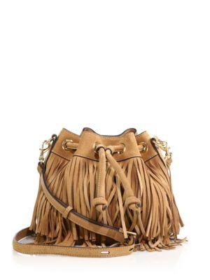 Rebecca Minkoff Fringed Suede Bucket Bag