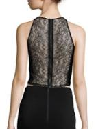 Alice + Olivia Theodora Lace Back Cropped Top