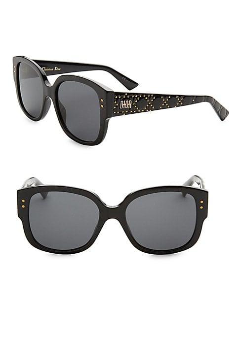 Dior Lady Dior Studs 54mm Square Sunglasses