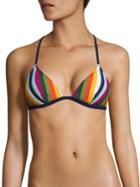 Tory Burch Swim Feliz Striped Bikini Top