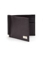 Salvatore Ferragamo Revival Textured Leather Money-clip Bifold Wallet