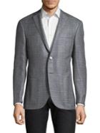 Corneliani Regular-fit Plaid Wool Jacket