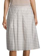 Peserico A-line Stripe Skirt