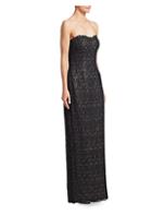 Helen Morley Roma Beaded Lace Column Gown