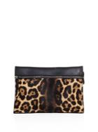Victoria Beckham Small Leopard-print Calf Hair Zip Pouch