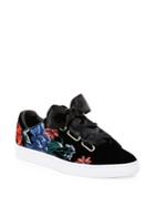 Puma Embroidered Velvet Sneakers
