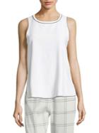 Piazza Sempione Trimmed Sleeveless Top