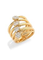 Hueb Diamond Flower 18k Gold & Diamond Statement Ring