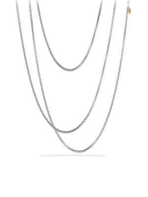 David Yurman Medium Box Chain Necklace With Gold/72