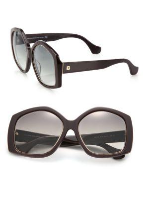 Balenciaga 55mm Oversized Sunglasses