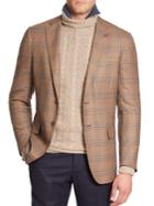 Isaia Two-button Check Italian Wool Sportcoat