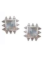 Coomi Silver Vitality Diamond, Labradorite & Sterling Silver Stud Earrings