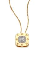 Roberto Coin Pois Moi Diamond & 18k Yellow Gold Large Pendant Necklace