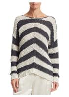 Fabiana Filippi Wide Striped Knit Sweater