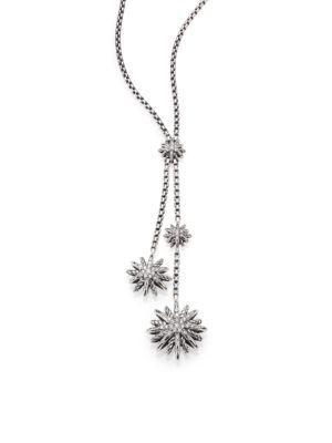 David Yurman Starburst Y Necklace With Diamonds