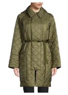 Burberry Coleraine Oversized Belted Quilted Coat
