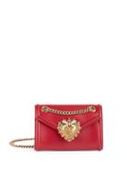 Dolce & Gabbana Mini Devotion Leather Crossbody Bag