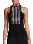 Yigal Azrouel Lace-front Halter Top