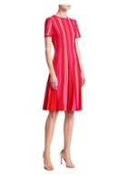 Carolina Herrera Pleated Stripe Dress