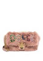 Dolce & Gabbana Faux-fur Logo Shoulder Bag