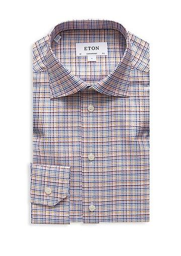 Eton Contemporary-fit Textured Twill Dress Shirt