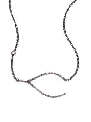 Nina Gilin Diamond Wishbone Necklace