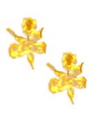 Lele Sadoughi Rio Paper Lily Clip-on Earrings