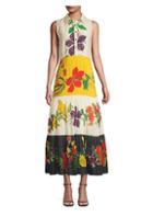 Carolina K Natalie Floral Cotton Silk Dress