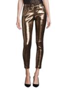 Rta Lucy Metallic Leather Pants
