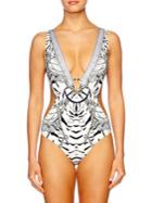 Camilla Chinese Whispers One-piece Cutout Swimsuit