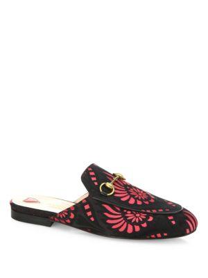 Gucci Princetown Floral Brocade Mule Slides