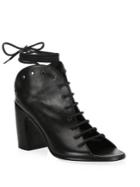 Ann Demeulemeester Leather Lace-up Ankle Boots