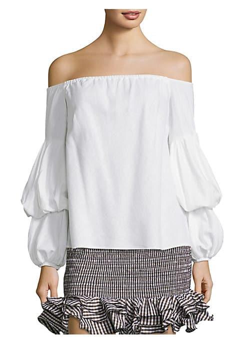 Petersyn Lily Puff-sleeve Top