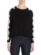 The Kooples Lace Paneled Pullover