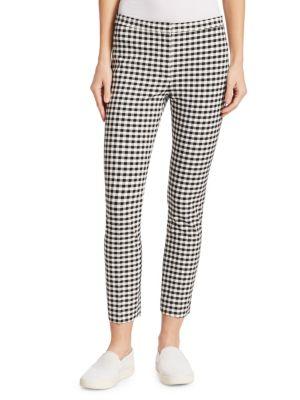 Theory Classic Crop Gingham Pants