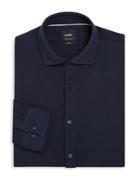 Strellson Textured Cotton Regular-fit Dress Shirt